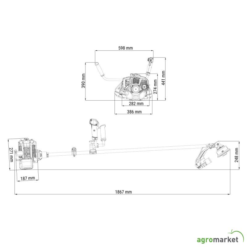 Motorni trimer Villager BC 43 EB - EURO 2 