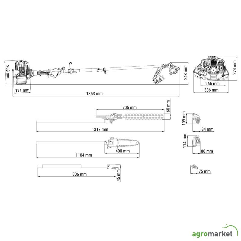 Motorni trimer Villager MBC 33 E - MULTI TOOL 