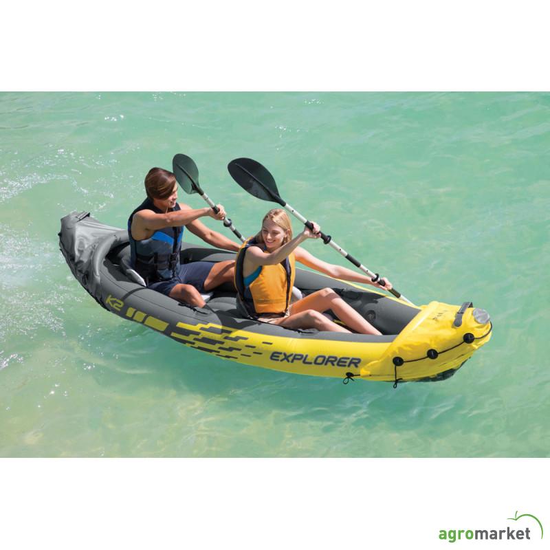 Kajak dvosed sa veslima i pumpom 312cmx91cmx51cm EXPLORER K2