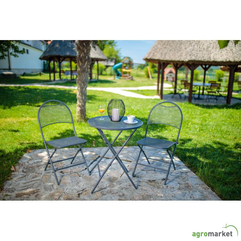 Balkon set 545x455x890mm stolice i sto na sklapanje