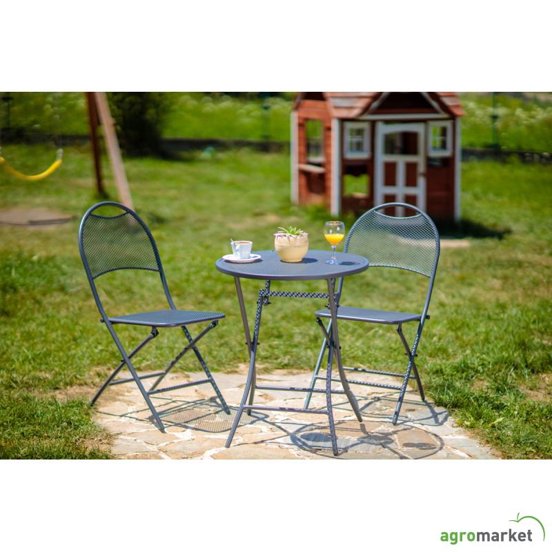 Balkon set 545x455x890mm stolice i sto na sklapanje