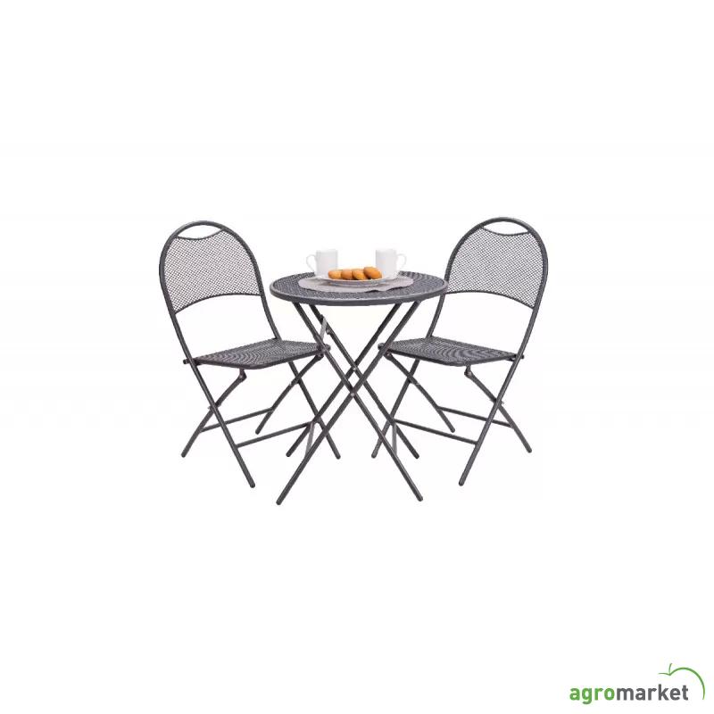 Balkon set 545x455x890mm stolice i sto na sklapanje
