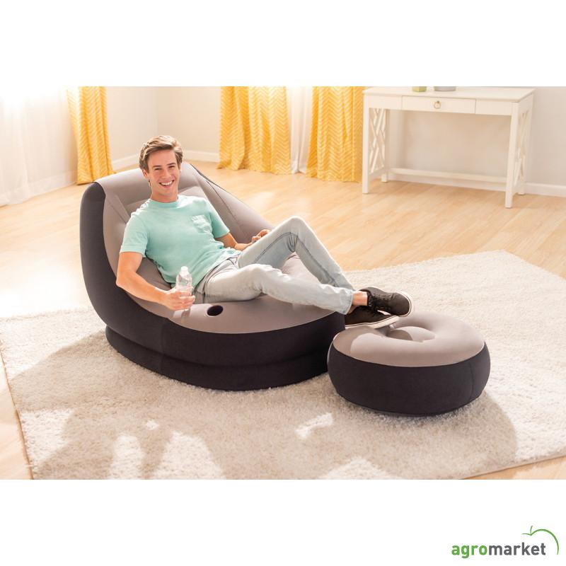 Fotelja sa tabureom 99x1,3x76 cm - ULTRA LOUNGE
