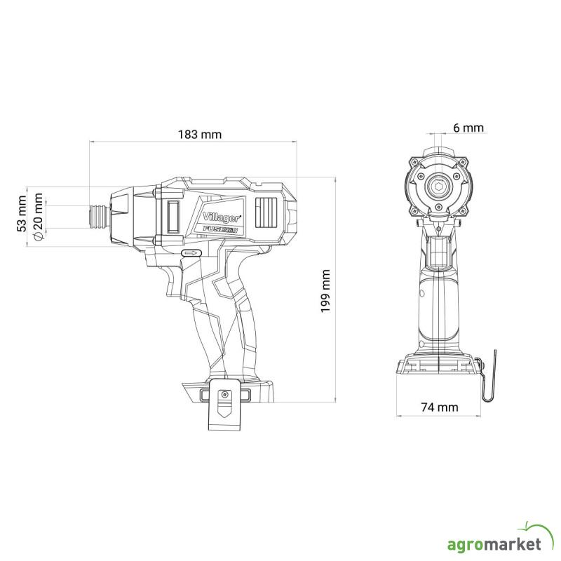 Fuse akumulatorski udarni zavrtac VLN 3420 