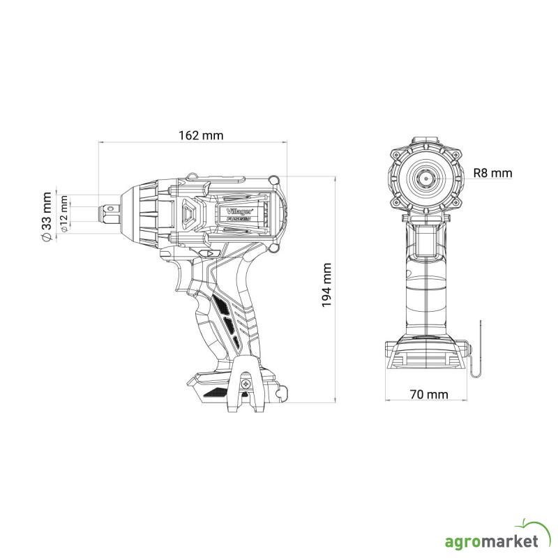 Fuse akumulatorski brushless udarni odvrtac VLP 5320 