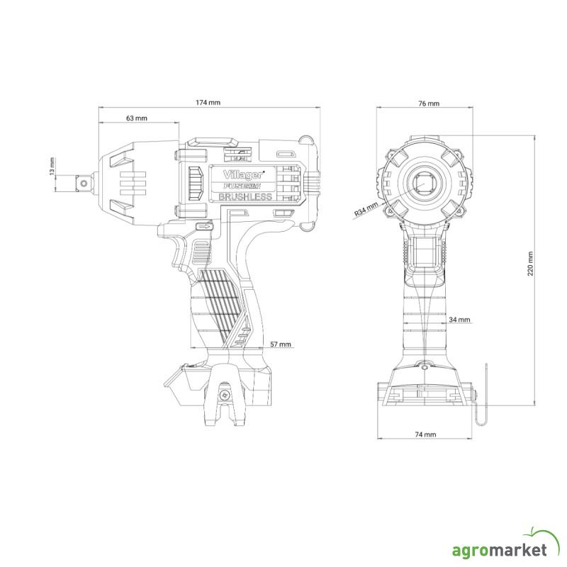 Fuse akumulatorski brushless udarni odvrtac VLP 5720 
