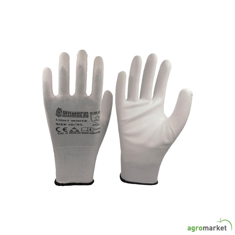 Rukavice bomber light white L 