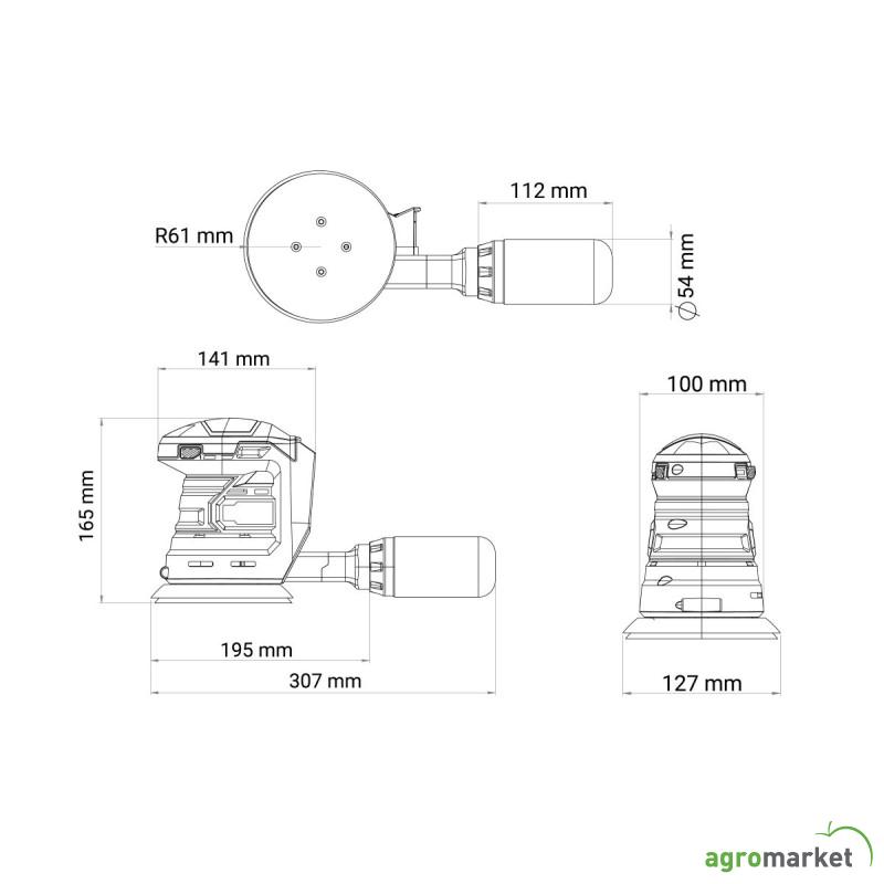 Fuse akumulatorska rotaciona brusilica VLN 7220 