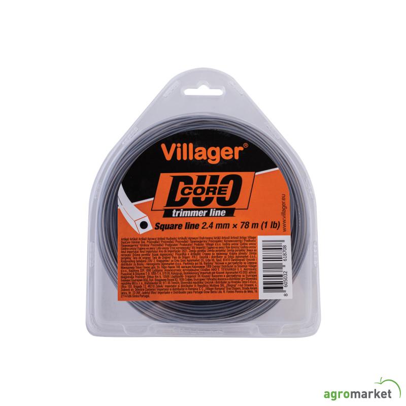 Silk za trimer 2.7mm X 310m (5LB) - Duo core - Četvrtasta nit Villager 