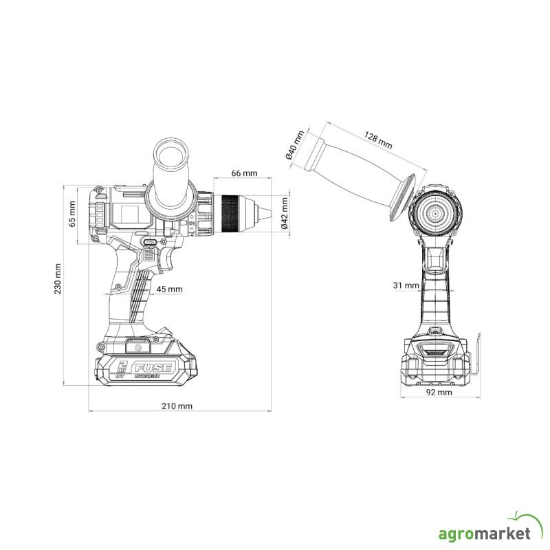 Fuse akumulatorska brushless udarna bušilica VPL 8120 