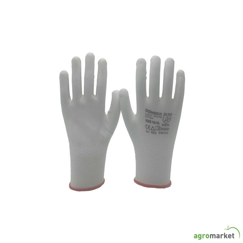 Rukavice Bomber Light White 10 extra 