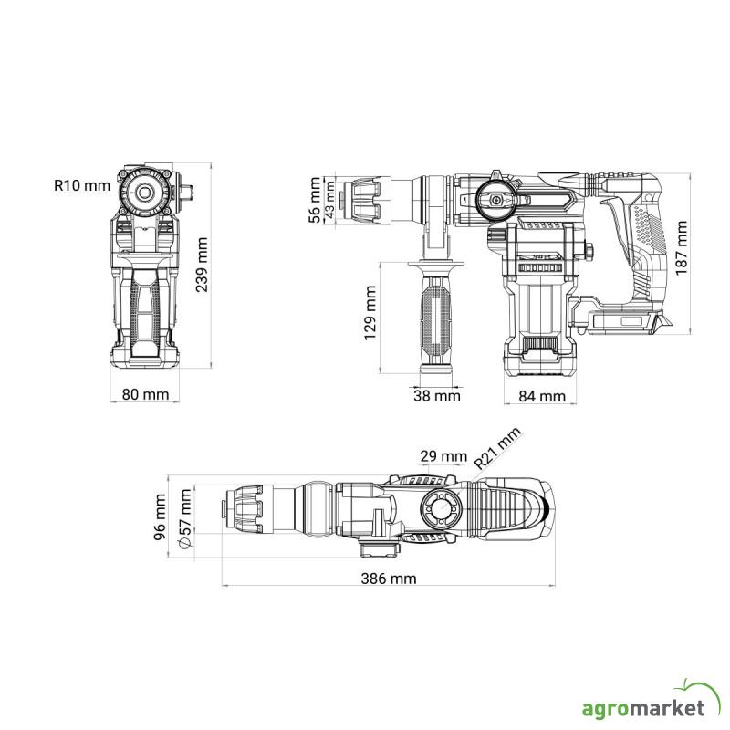 FUSE akumulatorski brushless  čekič VPL 0420 