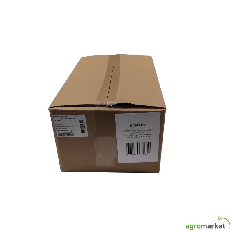 Vreče za smeće Bomber 60L sa trakom 15/1 