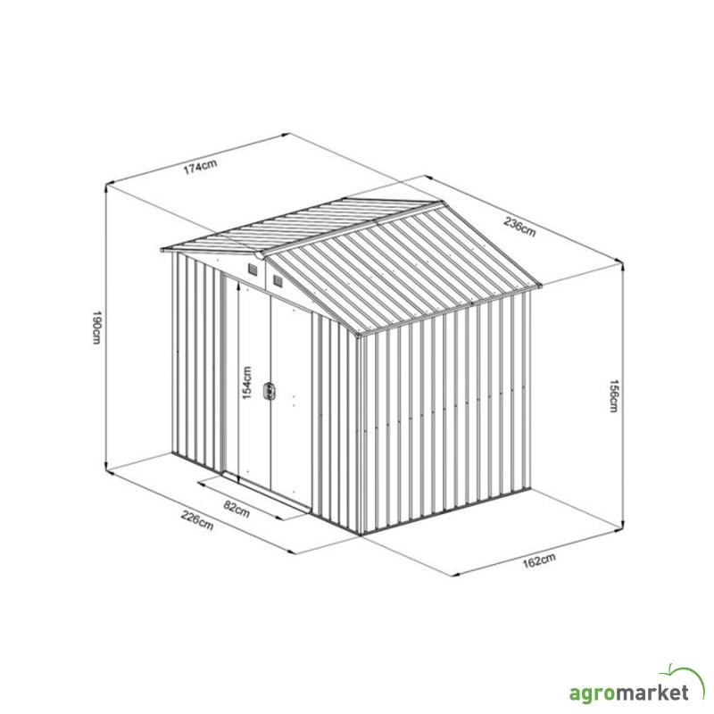 Montažna metalna kućica 4m2 
