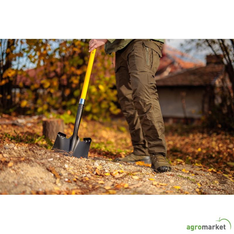 Lopata kvadratna sa fibreglass drškom Bomber 