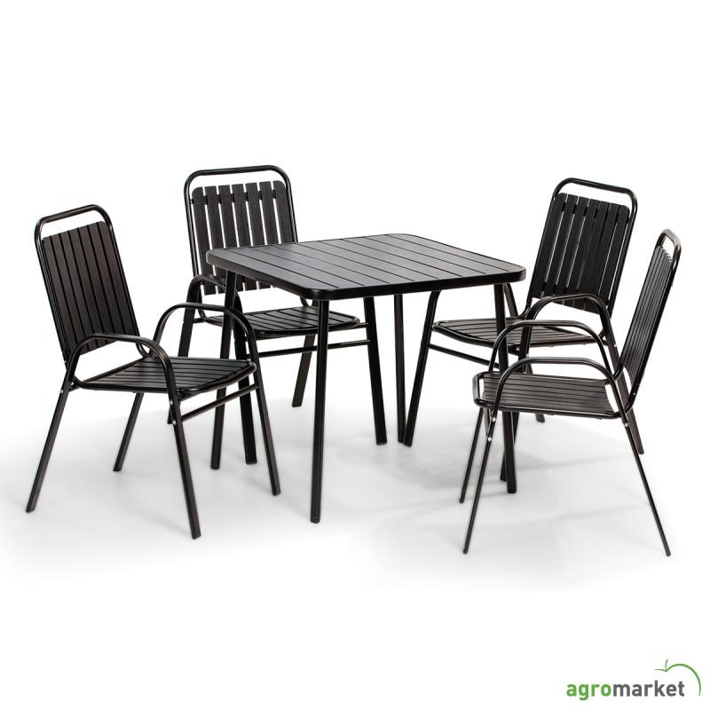 Baštenski set Aruba sa 4 stolice (A+B) 