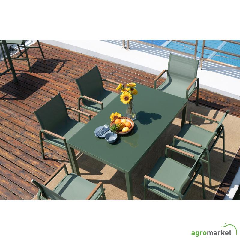 Baštenski set sto + 6 stolica Olive (A+B) 