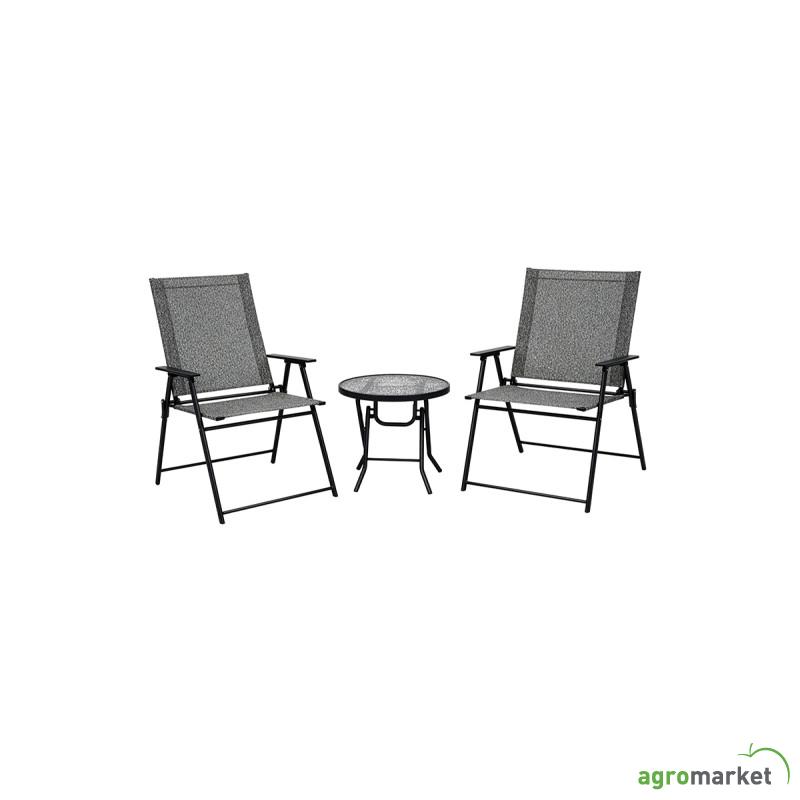 Trodelni set sa dve sklopive stolice Snap Rest 