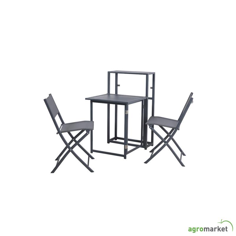 Trodelni sklopivi set za terasu Balkit 