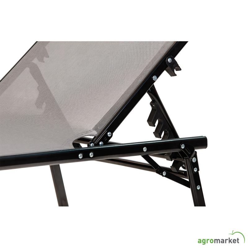 Sklopiva ležaljka crna Marli 