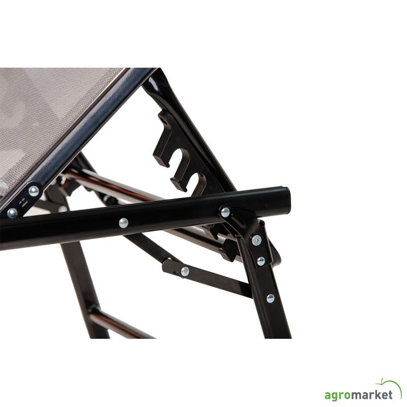 Sklopiva ležaljka crna Marli 