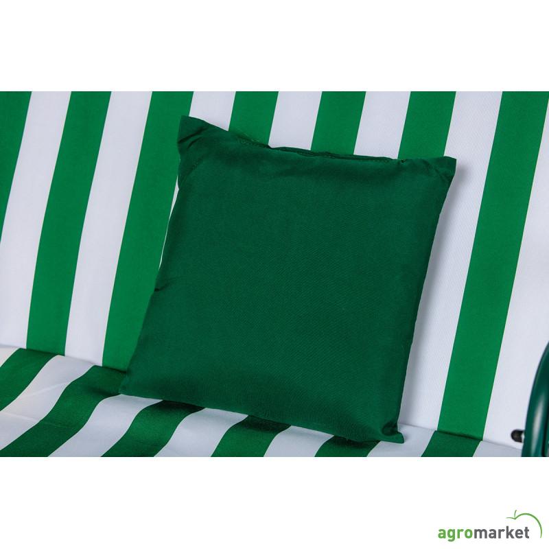 Mykonos ljuljaška zeleno-bela sa jastucima 