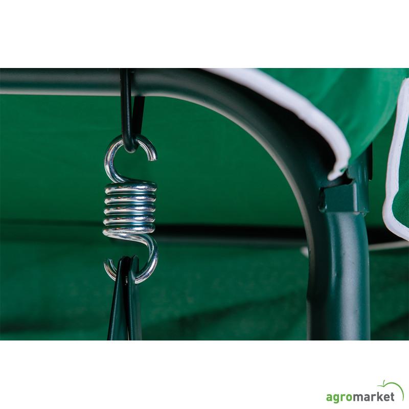 Mykonos ljuljaška zeleno-bela sa jastucima 