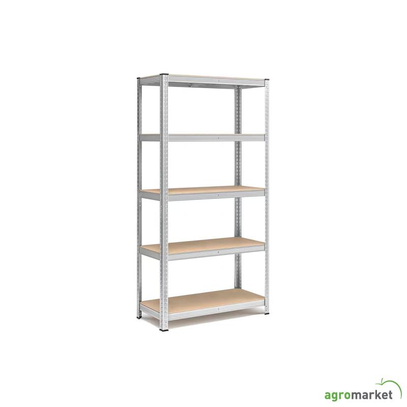 Metalna polica Bomber 5L 180x90x40 cm - pocinkovana 